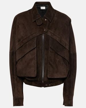 Magda Butrym Suede Jacket - Black