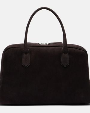 A.Emery Tote Bag Talbot Large Aus Veloursleder - Schwarz
