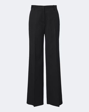 Fendi Weite Hose Aus Schurwolle - Schwarz
