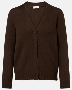The Row Ovida Cashmere Cardigan - Brown