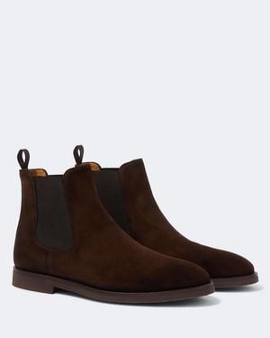 Magnanni Suede Chelsea Boots - Brown