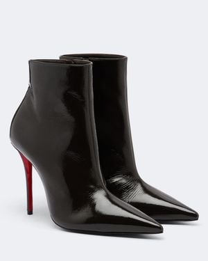 Christian Louboutin Botines Miss Z De Charol - Negro