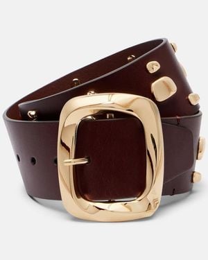 Zimmermann Malley Studded Leather Belt - Brown