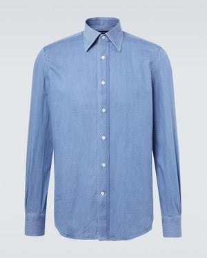 Thom Sweeney Denim Shirt - Blue
