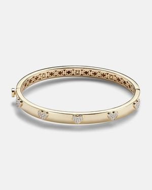 Sydney Evan Armreif Heart Aus 14Kt Gelbgold Mit Diamanten - Mettallic