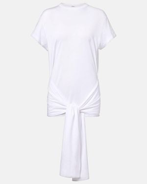 TOTEME Camiseta De Jersey Con Lazada - Blanco