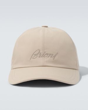 Brioni Embroidered Baseball Cap - Natural