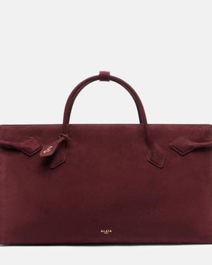 Alaïa Le Teckel Large Leather Shoulder Bag - Red