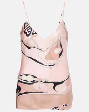 PUCCI Orchidee Silk Twill Camisole - Pink