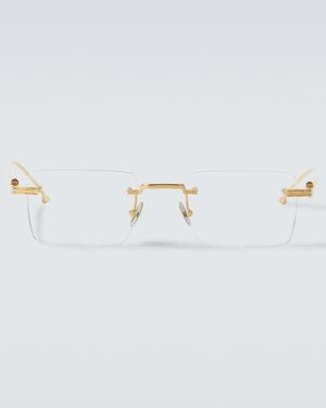 Cartier Pasha Rectangular Glasses - Metallic