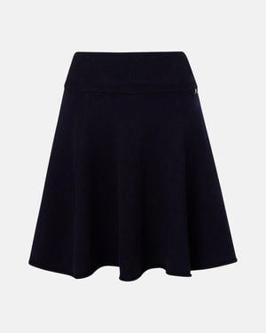 Extreme Cashmere Girl Cashmere-Blend Miniskirt - Blue