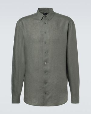 Giorgio Armani Linen Shirt - Grey