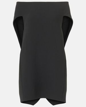 The Row Pallenberg Off-Shoulder Wool-Blend Top - Black