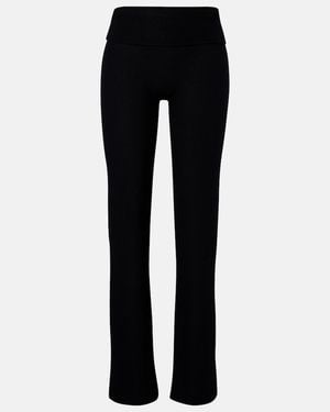 Leset Lauren High-Rise Straight Pants - Blue