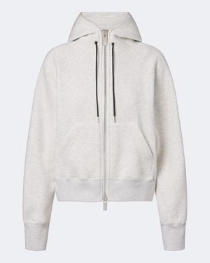 Sacai Cotton Jersey Hoodie - White