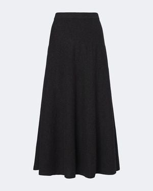 arch4 Helma Cashmere Maxi Skirt - Black