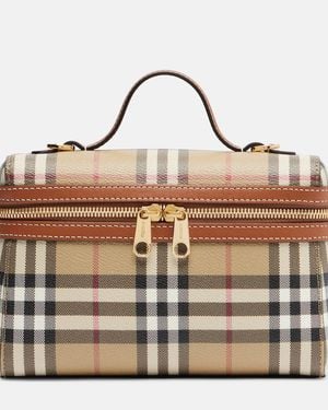 Burberry Schultertasche Vanity Case Check Small - Braun