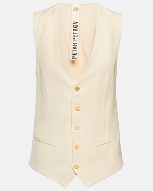 Petar Petrov Wyck Vest - Natural