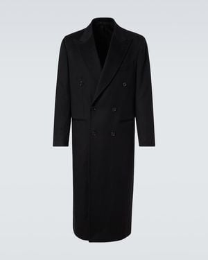 Saman Amel Wool And Cashmere Overcoat - Black