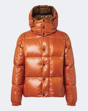 Moncler Parana Hooded Down Jacket - Orange