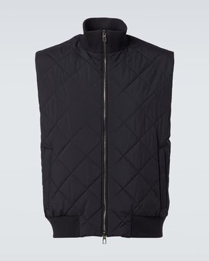 Loro Piana Windwish Storm Quilted Vest - Blue