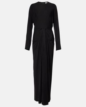 The Row Anselm Jersey Maxi Dress - Black