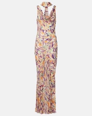 Alexandra Miro Harper Printed Maxi Dress - White