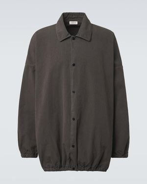 Fear Of God Cotton Poplin Overshirt - Grey