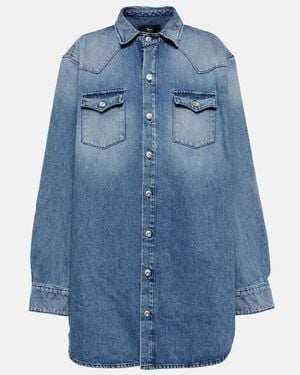 3x1 Camisa Vaquera Stefy Oversized - Azul