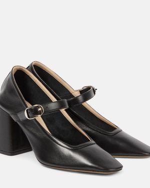 Le Monde Beryl Leather Mary Jane Pumps - Black