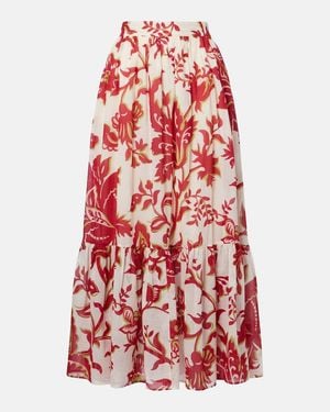 Etro Maxirock Aus Baumwolle - Rot