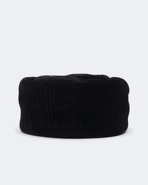 Chloé Bow-Detail Cotton Velvet Hat - Black