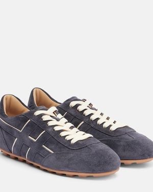 Hogan Olympia Suede Trainers - Blue
