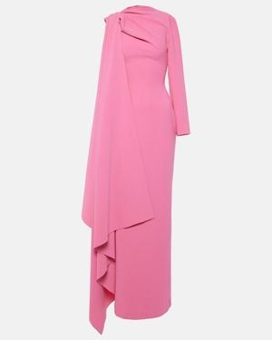 Solace London Lydia Draped Gown - Pink