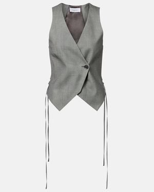 McQueen Asymmetric Vest - Grey