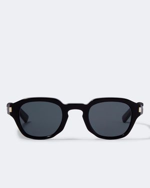 Saint Laurent Runde Sonnenbrille Sl 946 - Schwarz