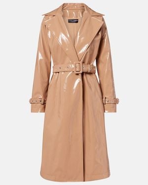 Dolce & Gabbana Single-Breasted Trench Coat - Brown