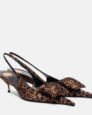 Saint Laurent Dakota Slingback Pumps - Brown