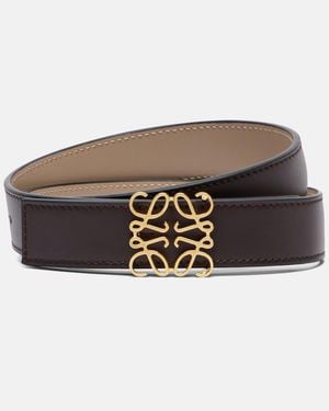 Loewe Guertel Anagram Aus Leder - Braun