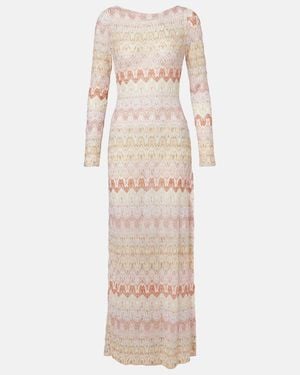Missoni Lame Maxi Dress - Natural