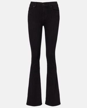7 For All Mankind Mid-Rise Bootcut Jeans - Blue