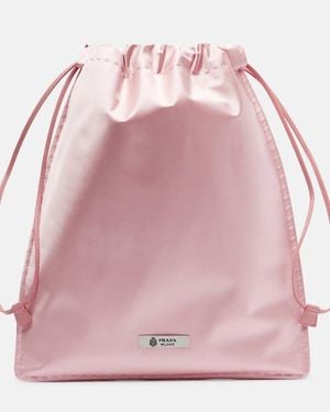 Prada Etui Wish Aus Seidensatin - Pink