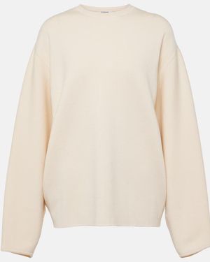FFORME Oversize-Pullover Aus Wolle, Seide Und Kaschmir - Weiß