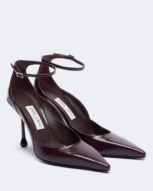 Jimmy Choo Quinci Leather Pumps - Brown