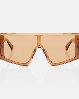Stella McCartney Runway Flat-Top Sunglasses - Natural