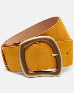 Gabriela Hearst Simone Suede Belt - Metallic