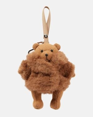 Max Mara Myteak Bear Bag Charm - Brown