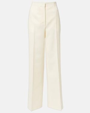 FFORME Agel Wool Wide-Leg Trousers - White