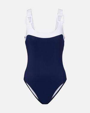 Karla Colletto Mira Colorblocked Swimsuit - Blue