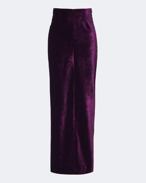 Maison Margiela Velvet Maxi Skirt - Purple